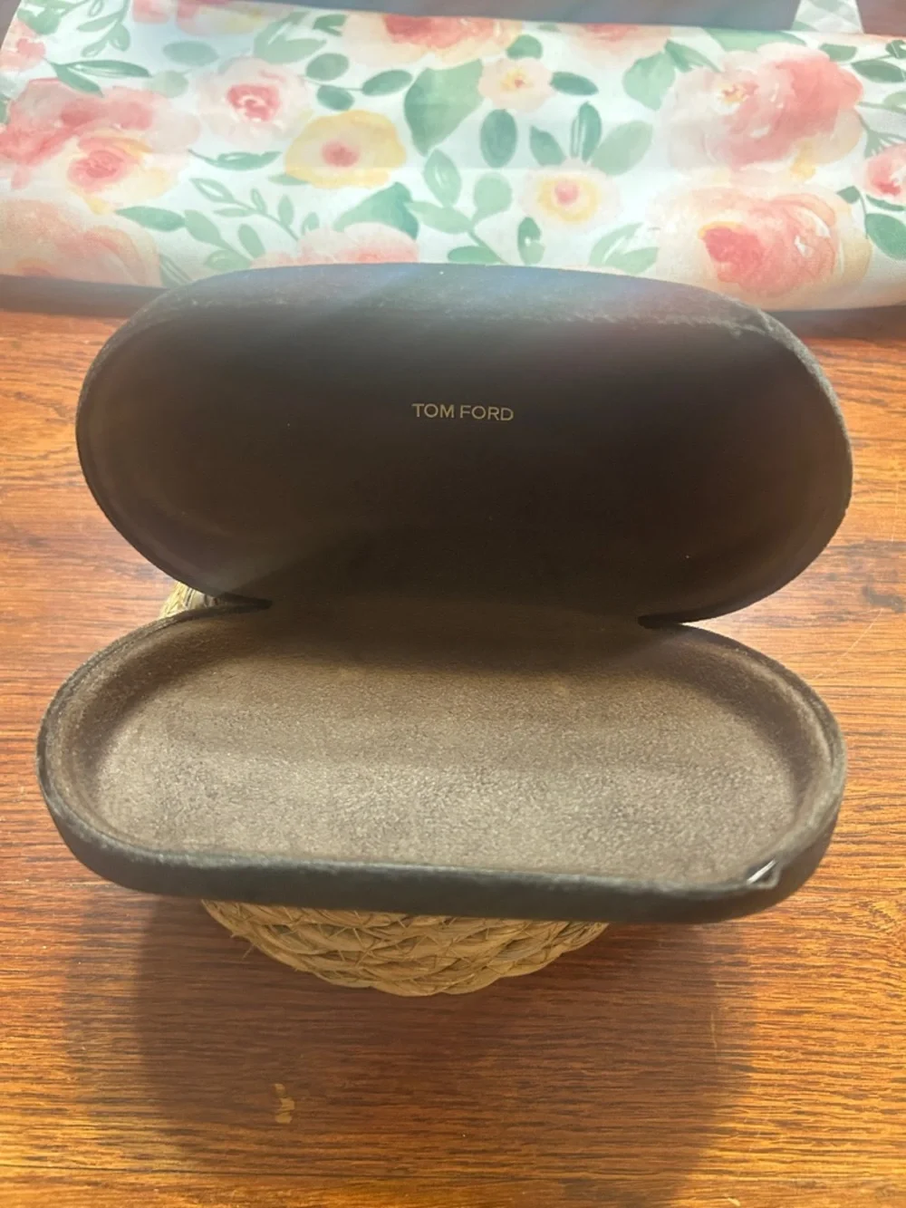 Tom Ford Velvet Eyewear clam shell Case